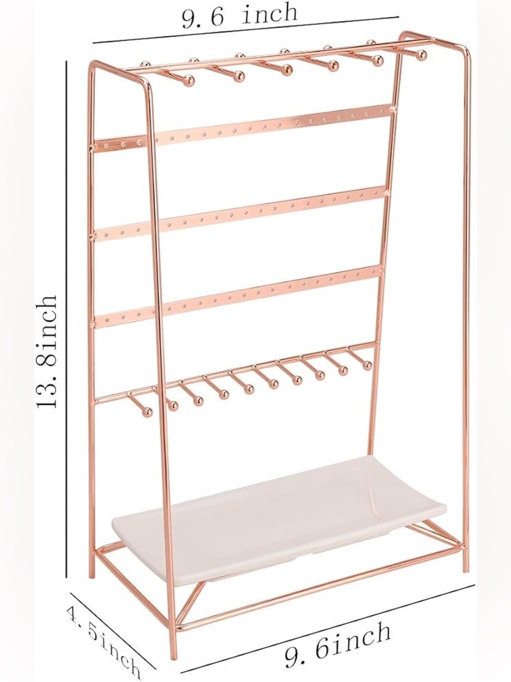 Rose Gold Jewelry Organizer Stand - Picture 7 of 7